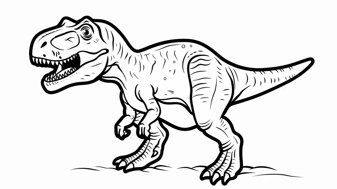 coloriage T Rex pour enfants