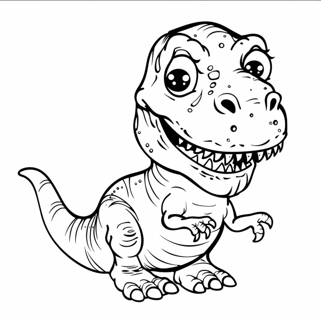 coloriage T Rex en ligne