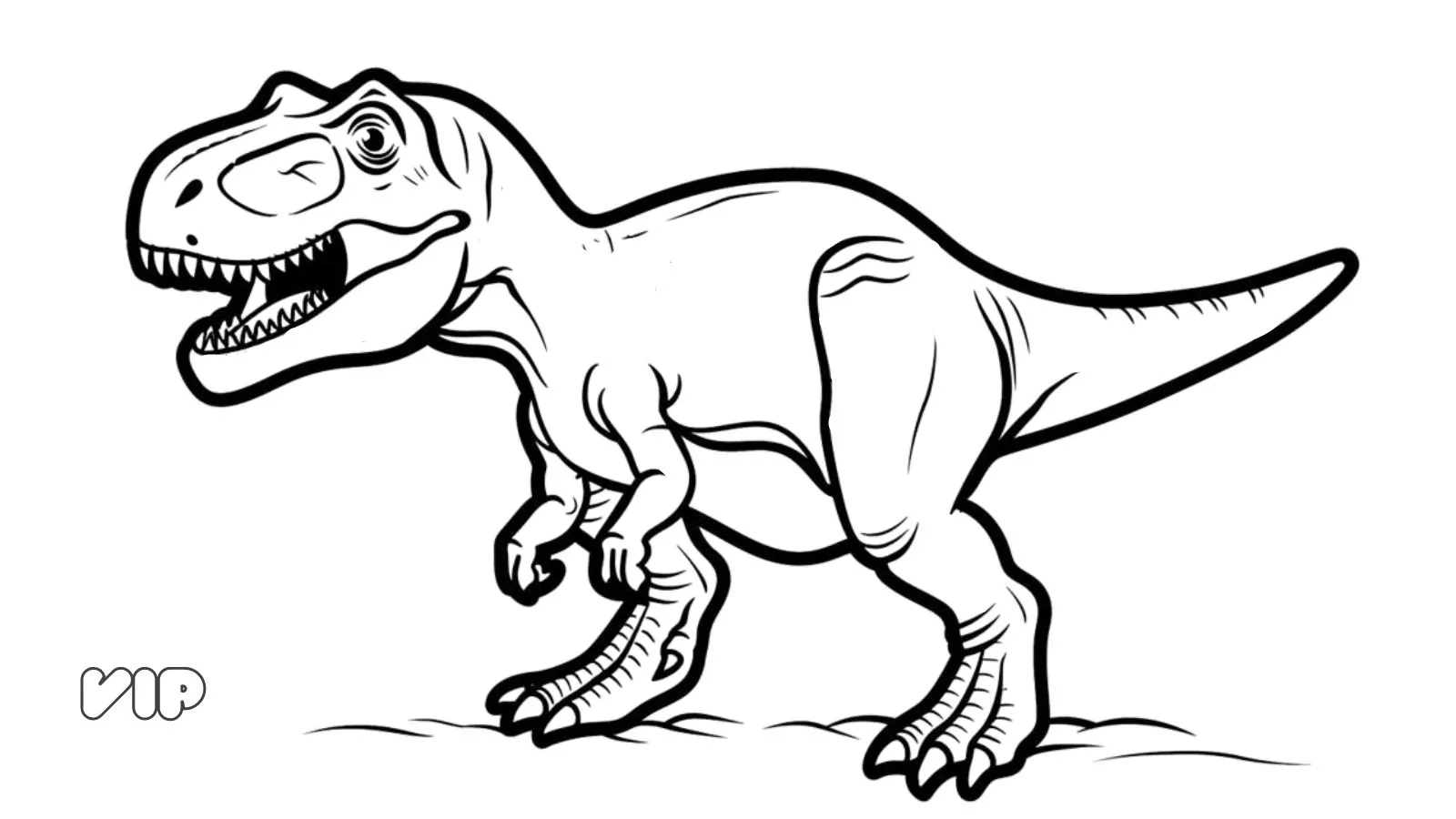 coloriage T Rex en ligne pour enfant