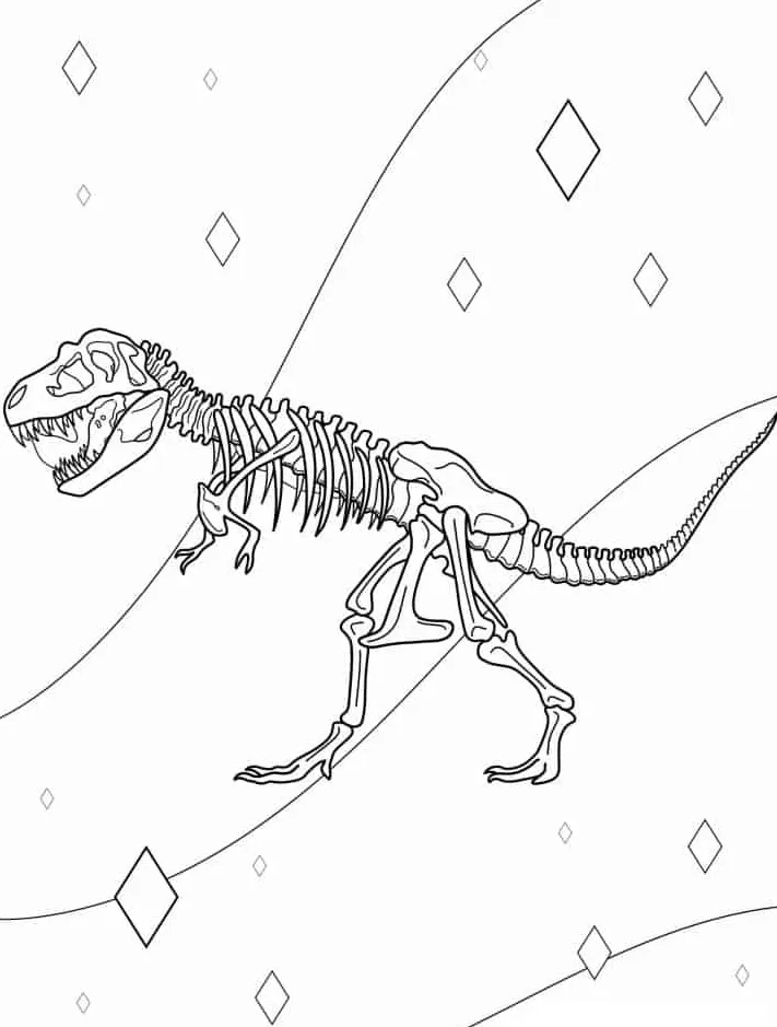 coloriage T Rex pour enfant de à imprimer