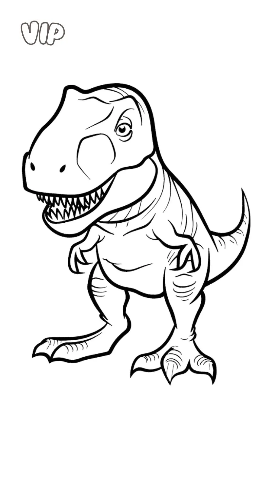 coloriage T Rex pour enfant de 10 ans