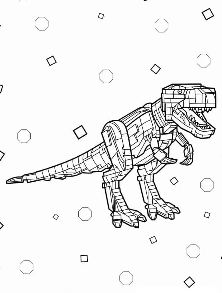 coloriage T Rex gratuit a imprimer