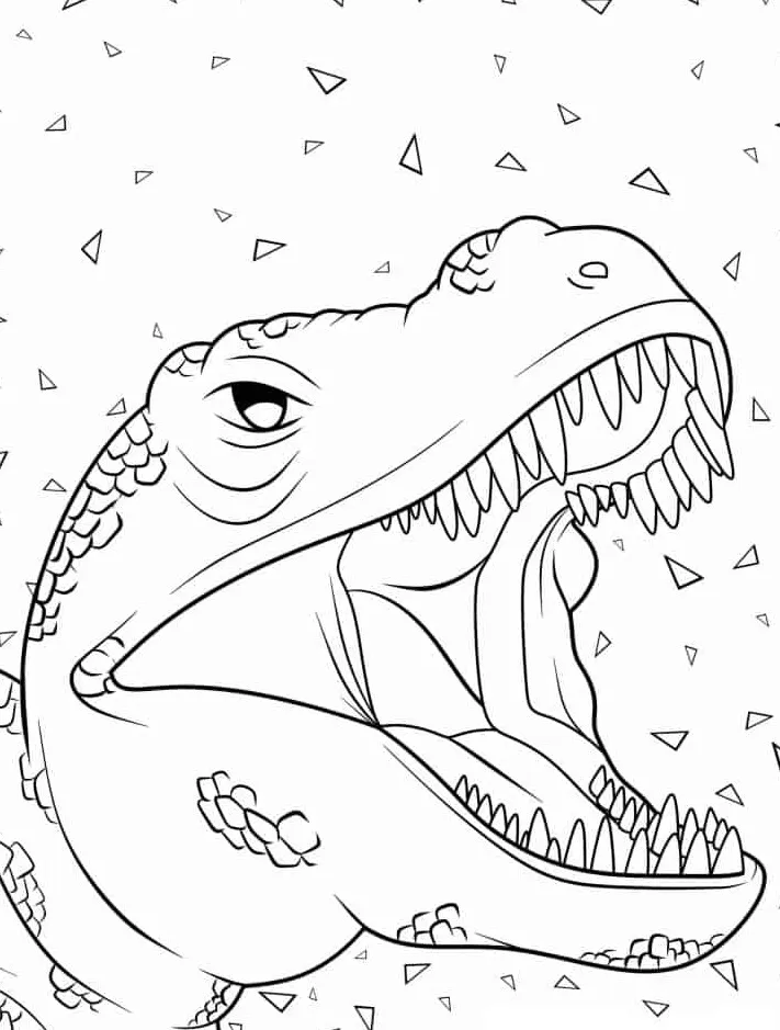 coloriage T Rex a colorier en ligne