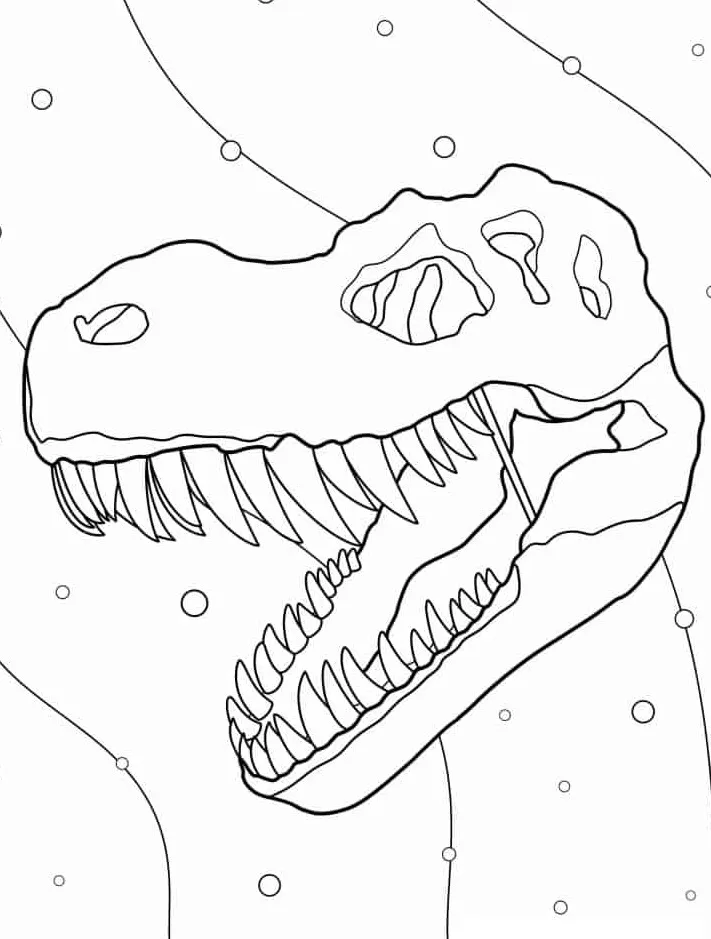 coloriage T Rex d'enfant a imprimer