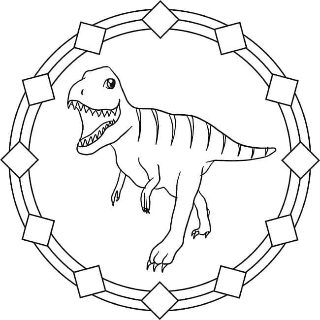 coloriage T Rex gratuit