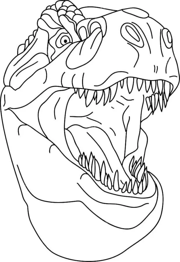 coloriage T Rex à imprimer a4 1