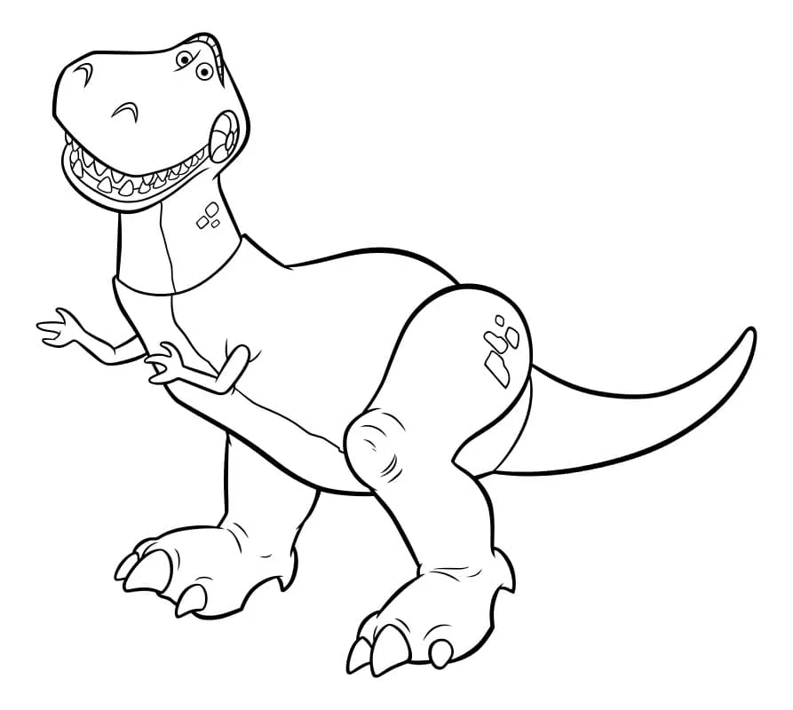 imprimer coloriage T Rex gratuit 1