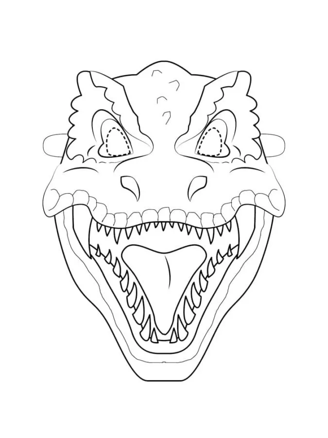 coloriage T Rex gratuit à imprimer