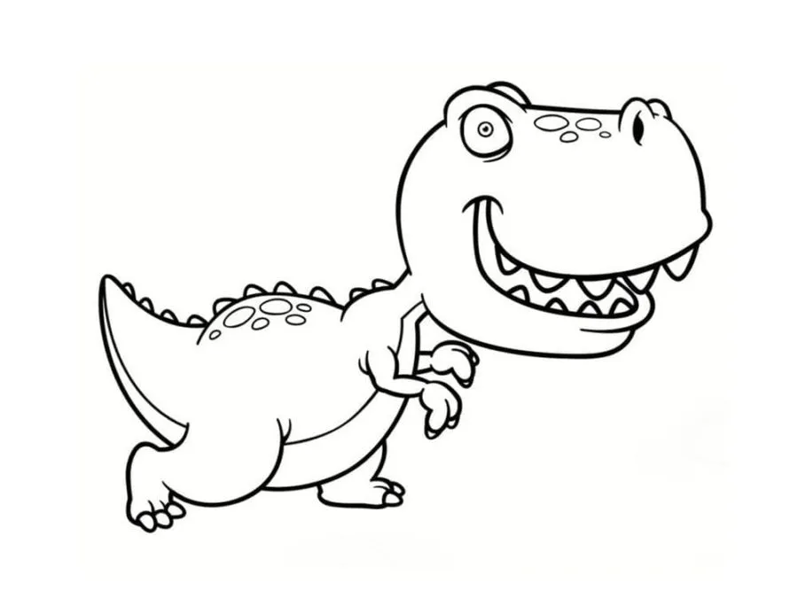 coloriage T Rex à imprimer gratuitement pdf