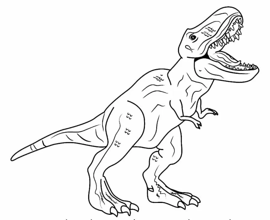 coloriage T Rex pour bebe a imprimer