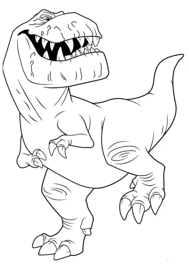 coloriage T Rex pour enfant