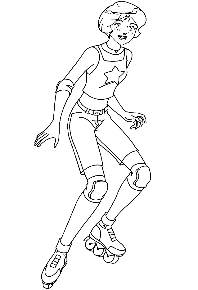 coloriage Totally Spies pour primaire 2