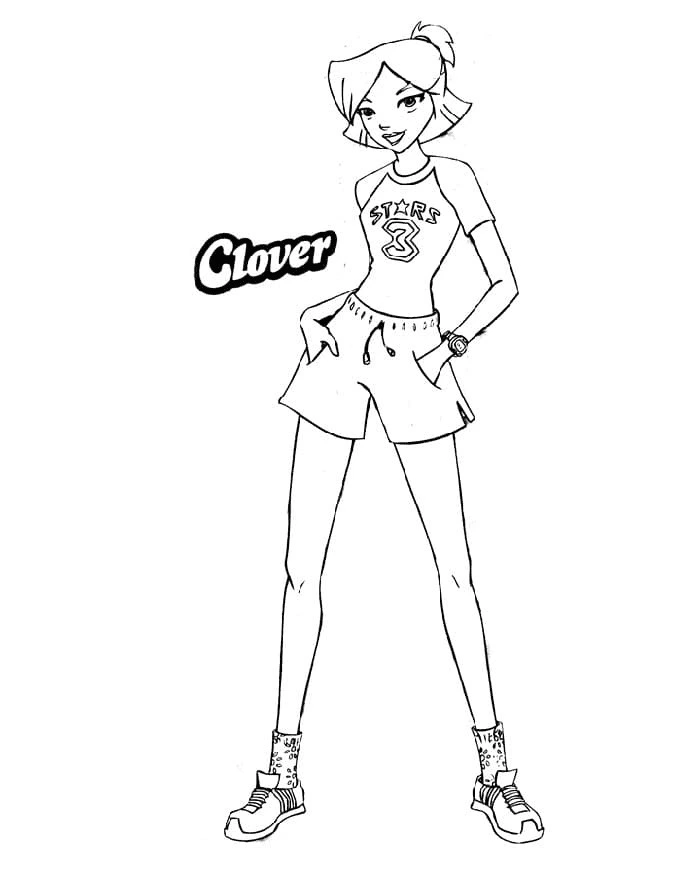 coloriage Totally Spies gratuit pour enfants