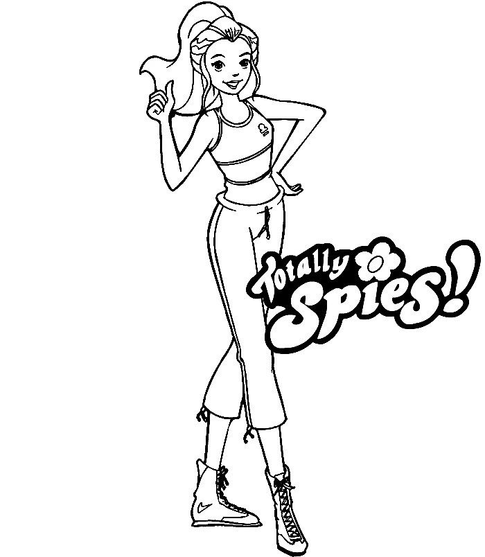 coloriage Totally Spies à imprimer a4