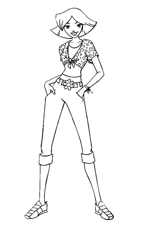 coloriage Totally Spies gratuit 1