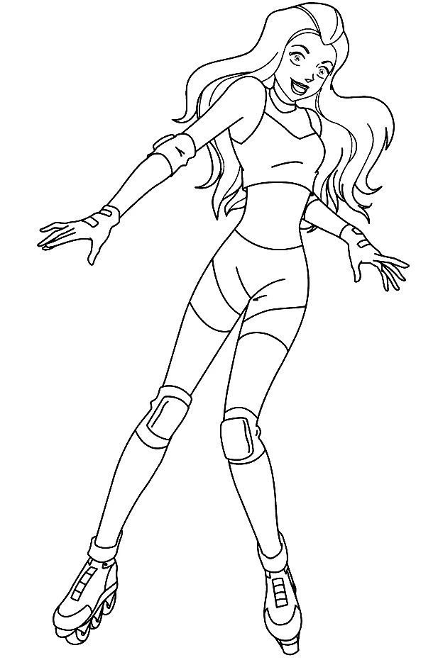 coloriage Totally Spies à imprimer gratuit