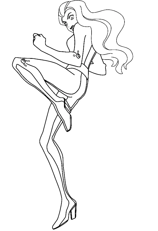 coloriage Totally Spies a imprimer 1