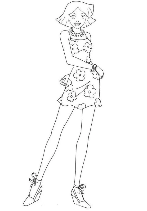 coloriage Totally Spies gratuit en ligne