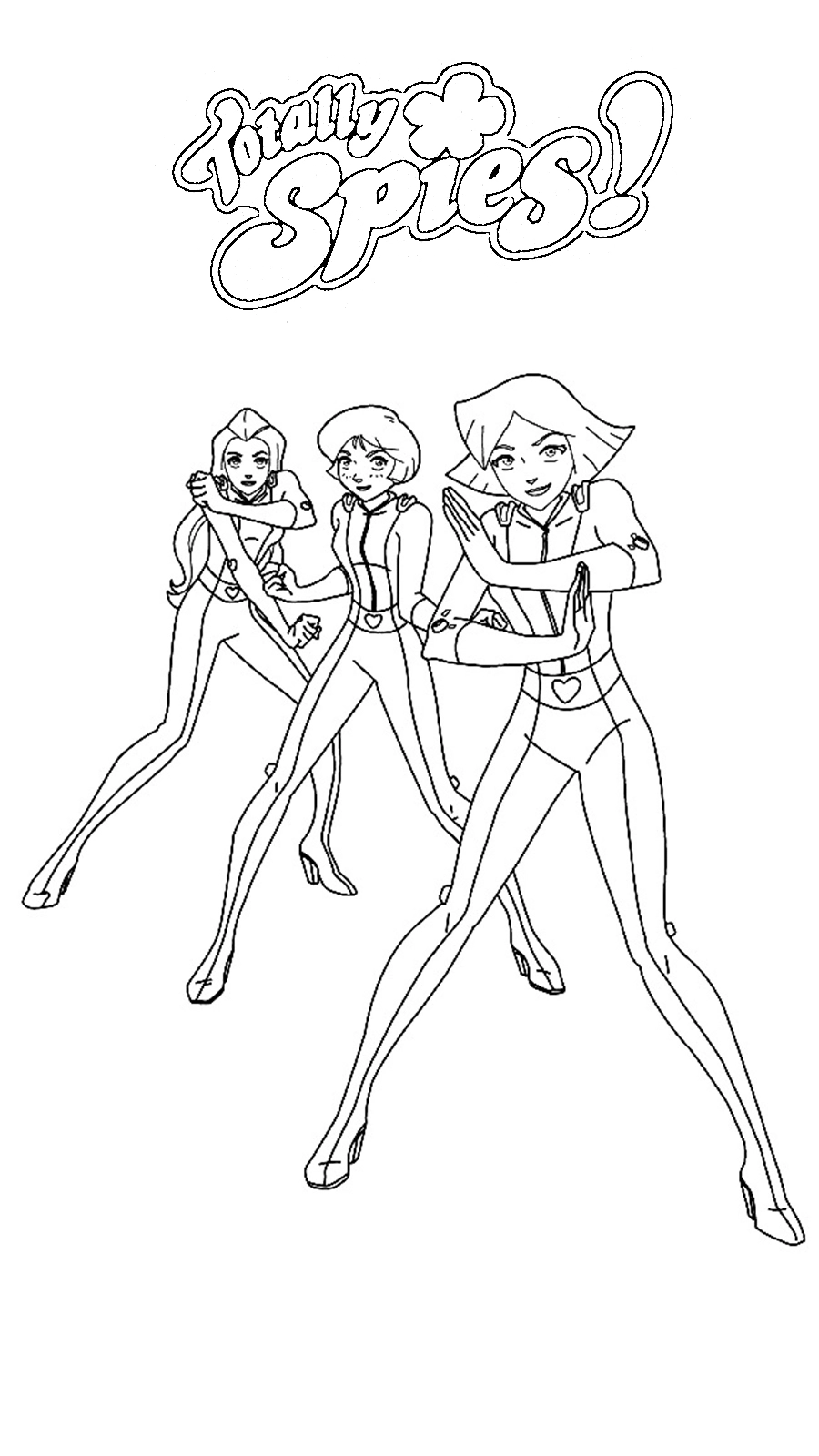 coloriage Totally Spies pour enfants a imprimer gratuit