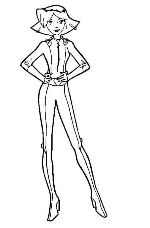 coloriage Totally Spies pour enfant a imprimer gratuit