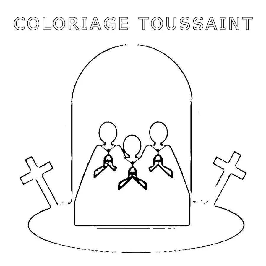 coloriage Toussaint à imprimer gratuitement