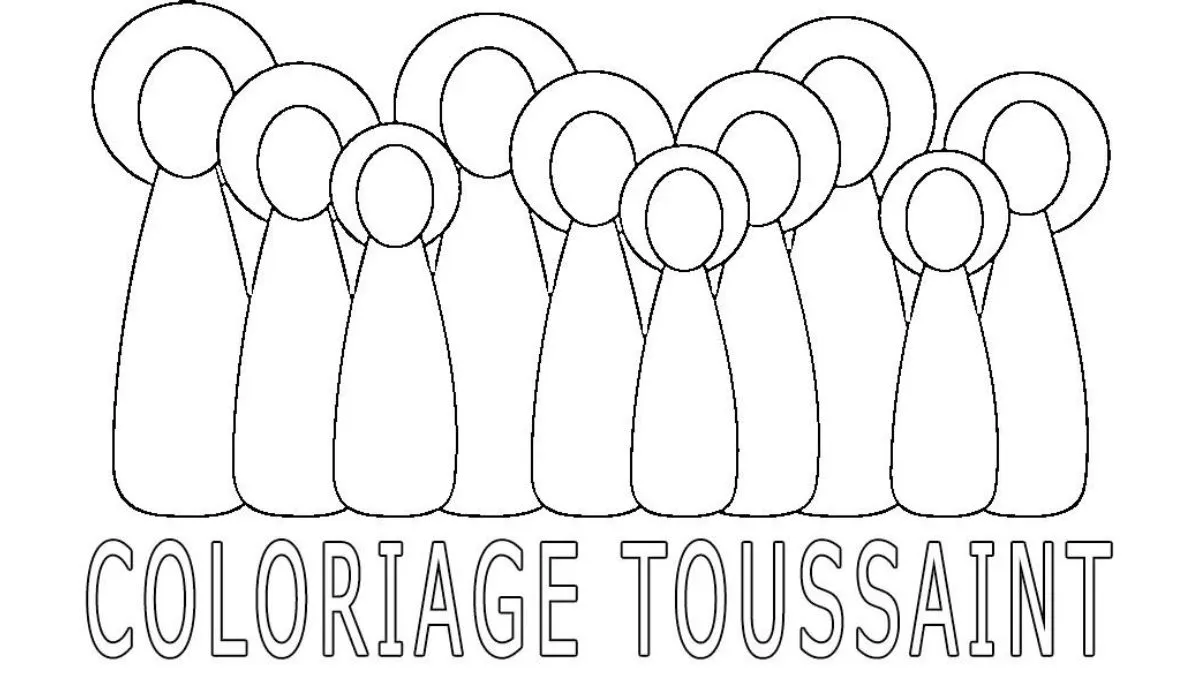 image de coloriage Toussaint pour enfant