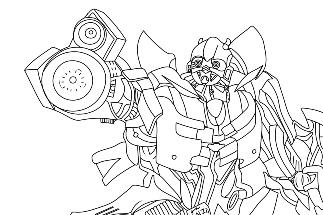 coloriage Transformers et decoupage a imprimer gratuit