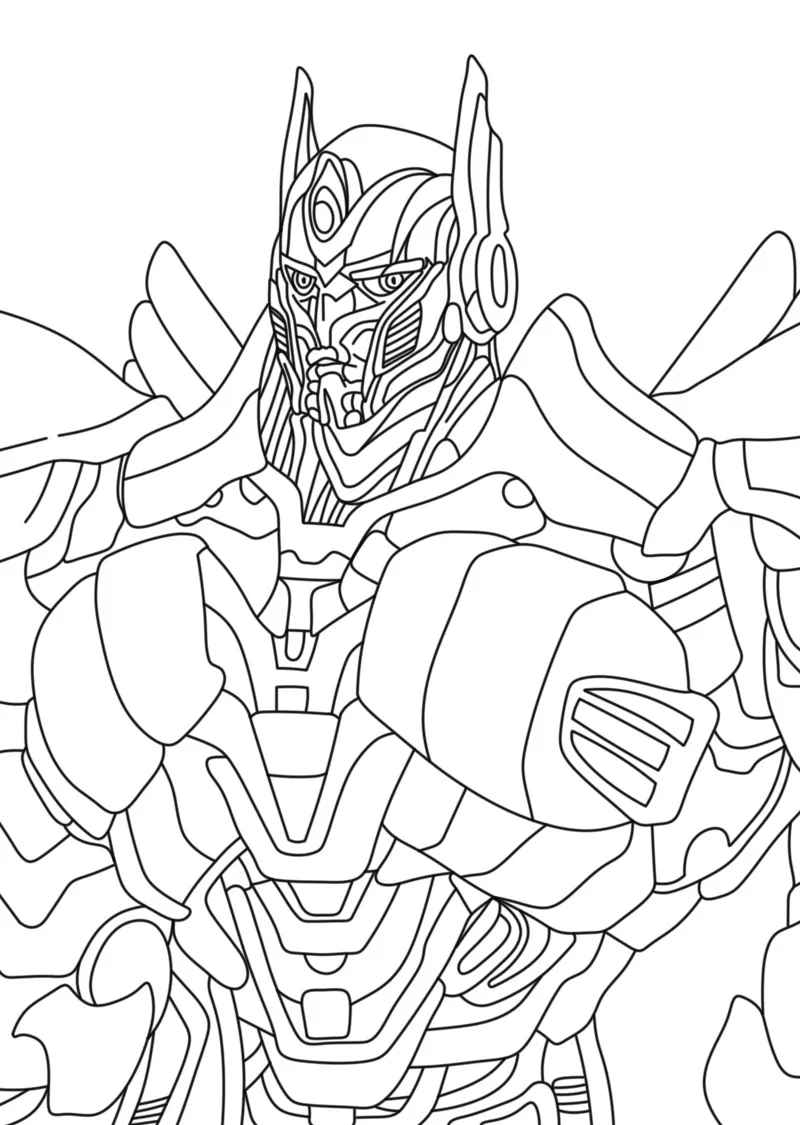 coloriage Transformers pour enfant de 8 ans