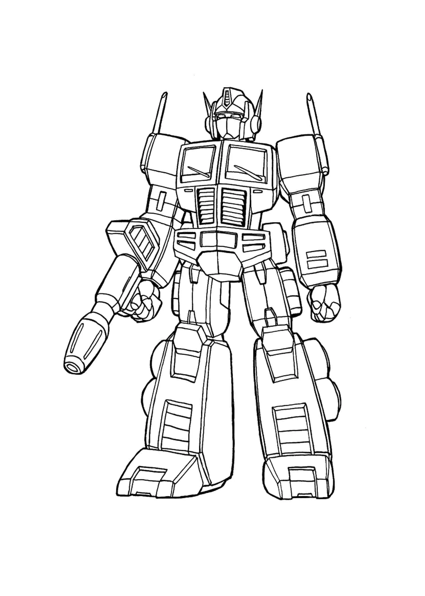 coloriage Transformers pour enfants