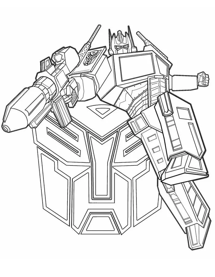 coloriage Transformers pour enfants a imprimer