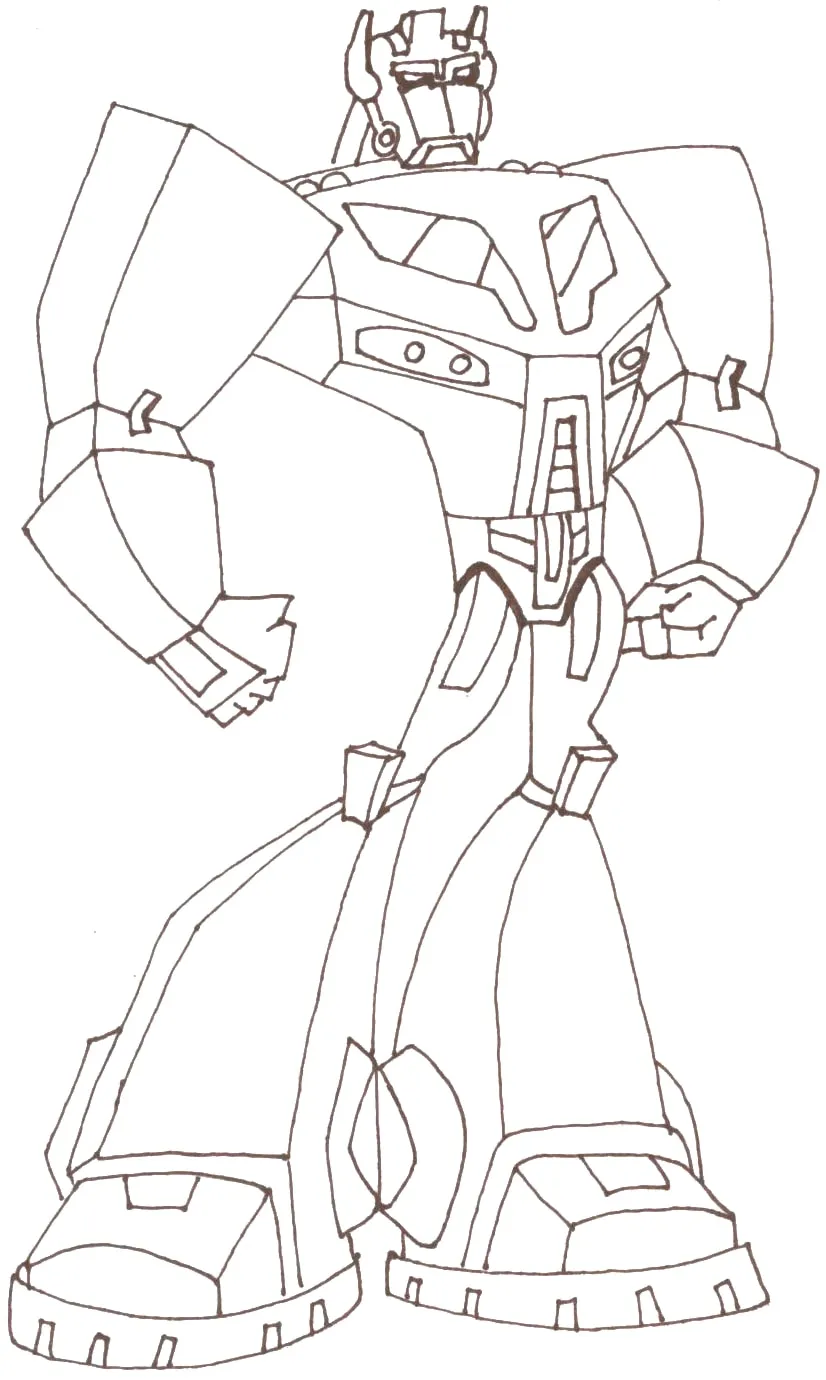 coloriage Transformers pour enfant de 2 ans 1