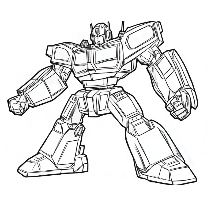 desenho para colorir transformers optimus prime