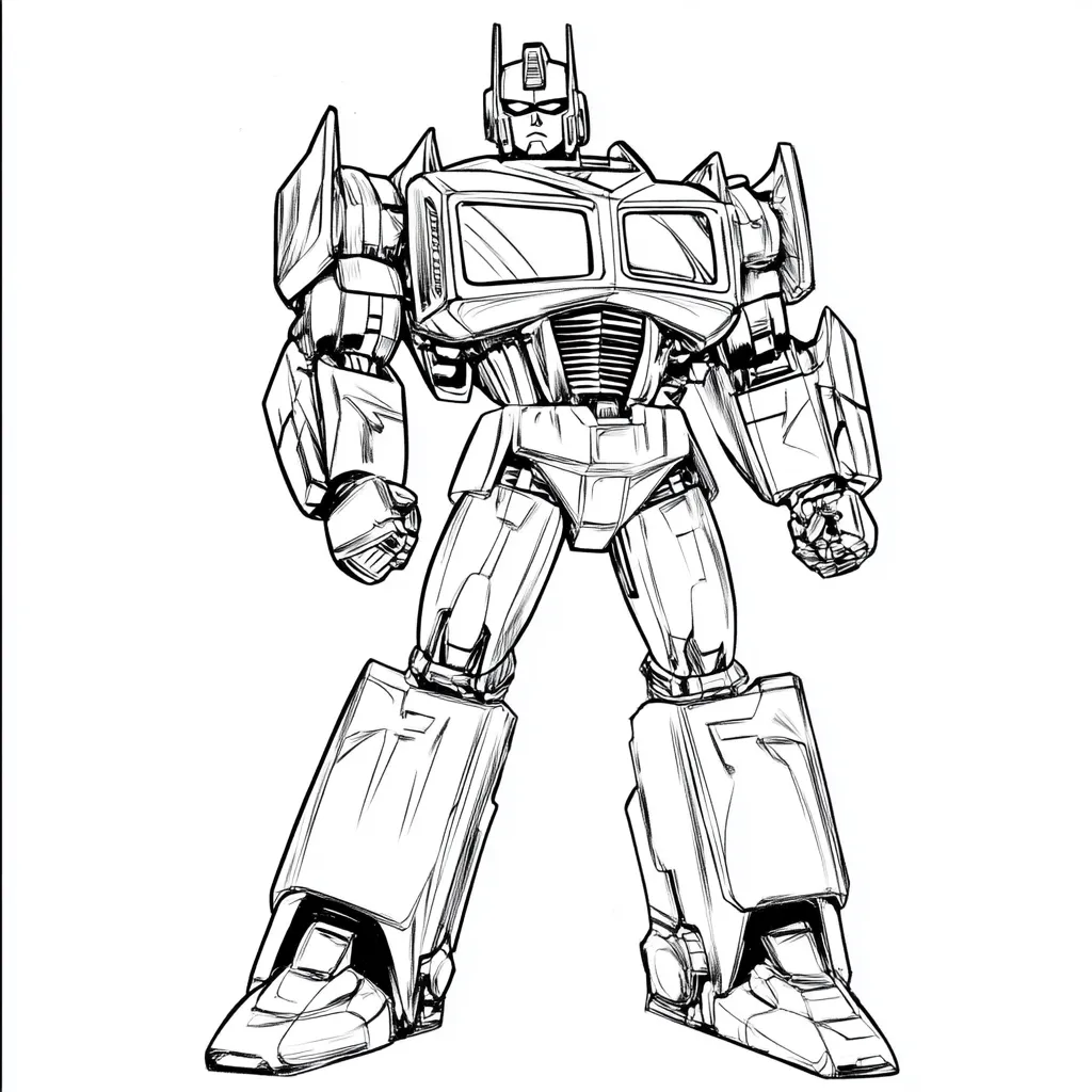 coloriage Transformers pour enfants a imprimer gratuit 1