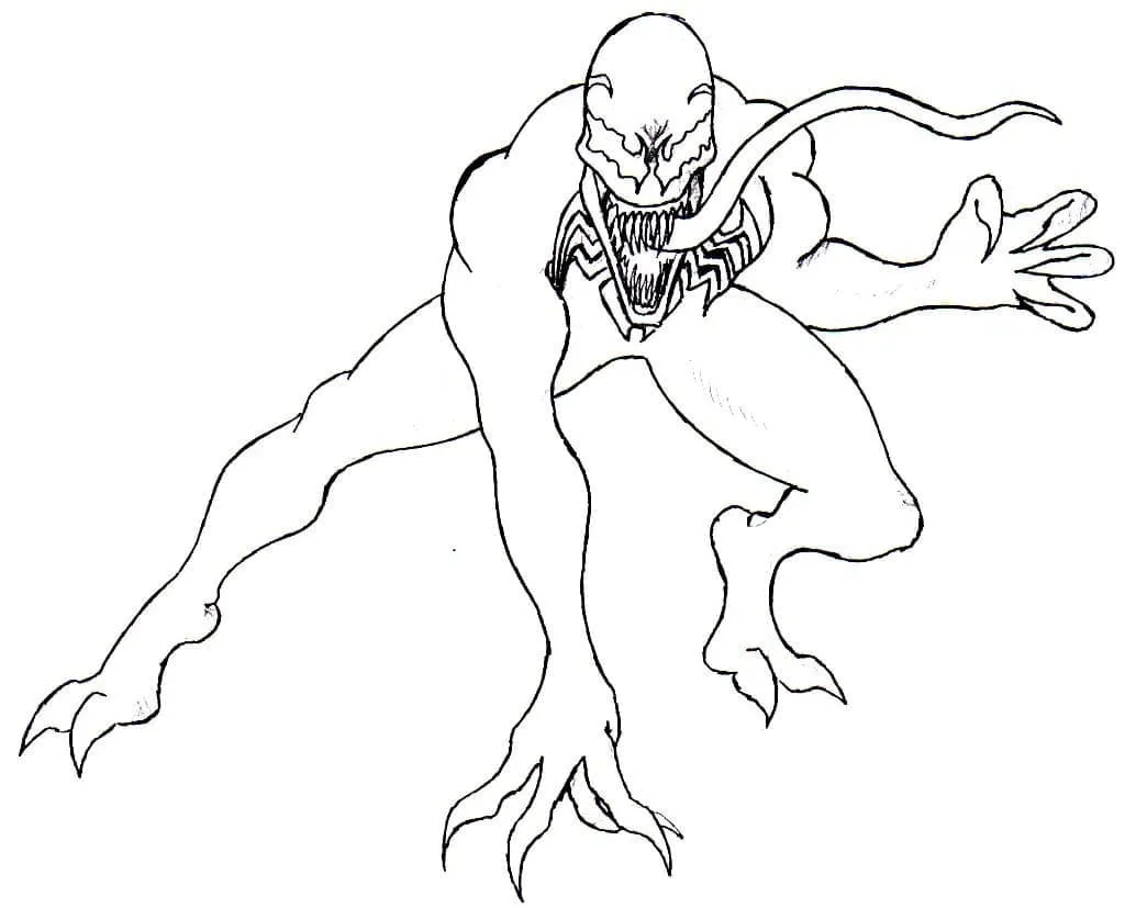 coloriage Venom en ligne pour enfant 1