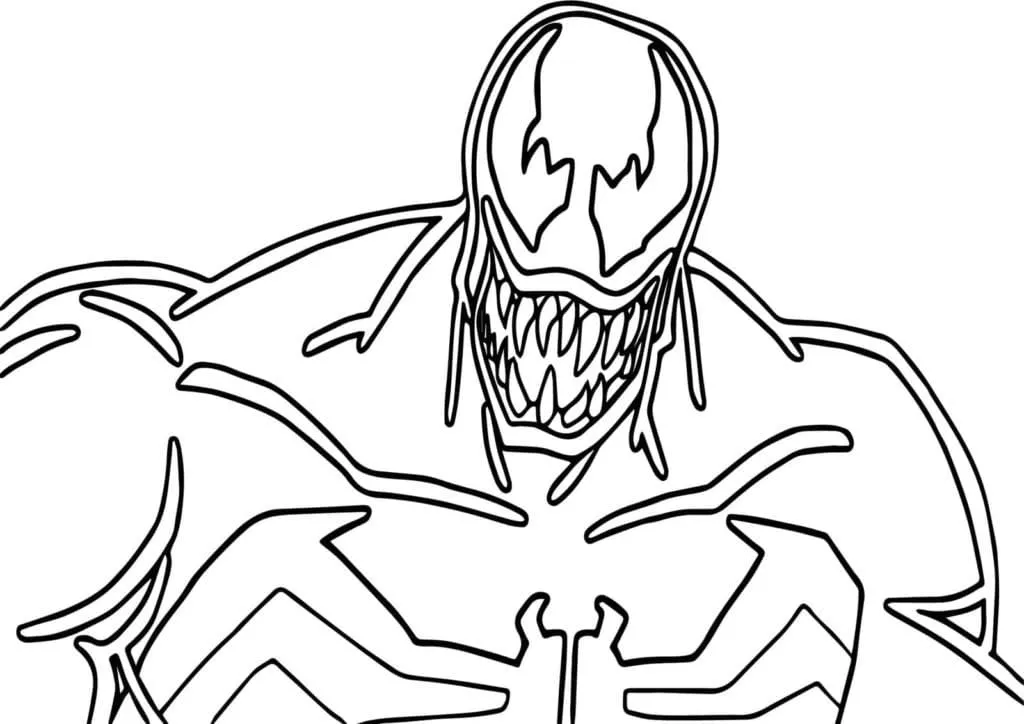 coloriage Venom et dessin a imprimer