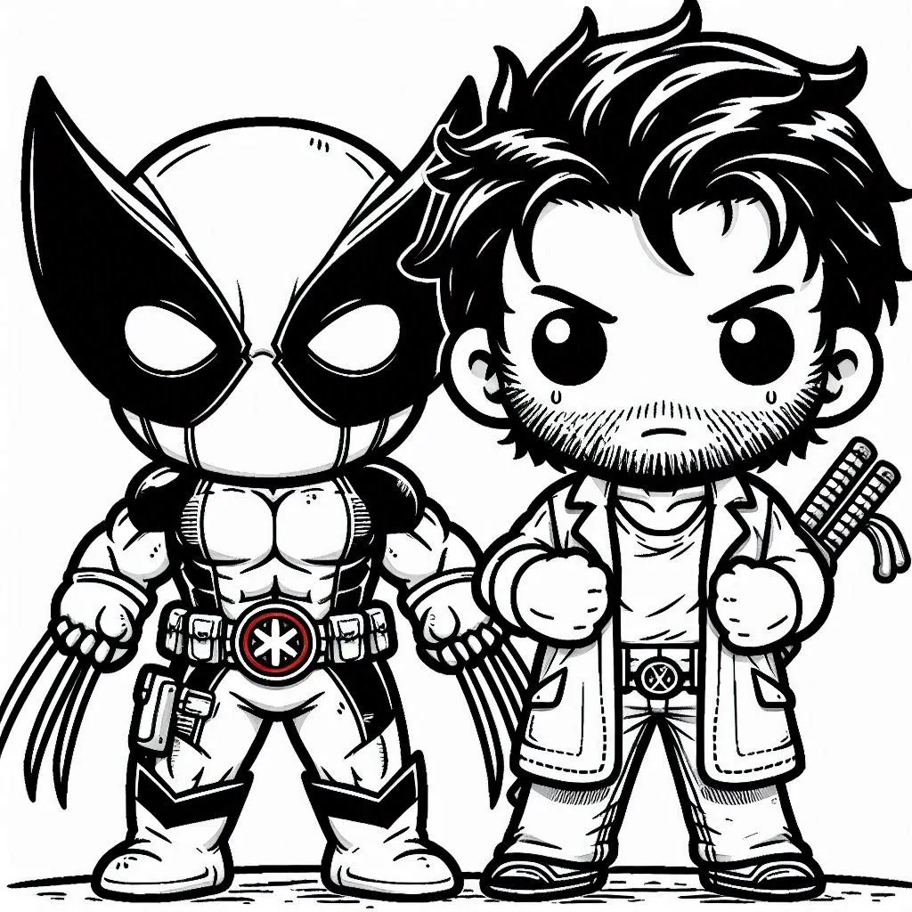 coloriage Wolverine gratuit à imprimer