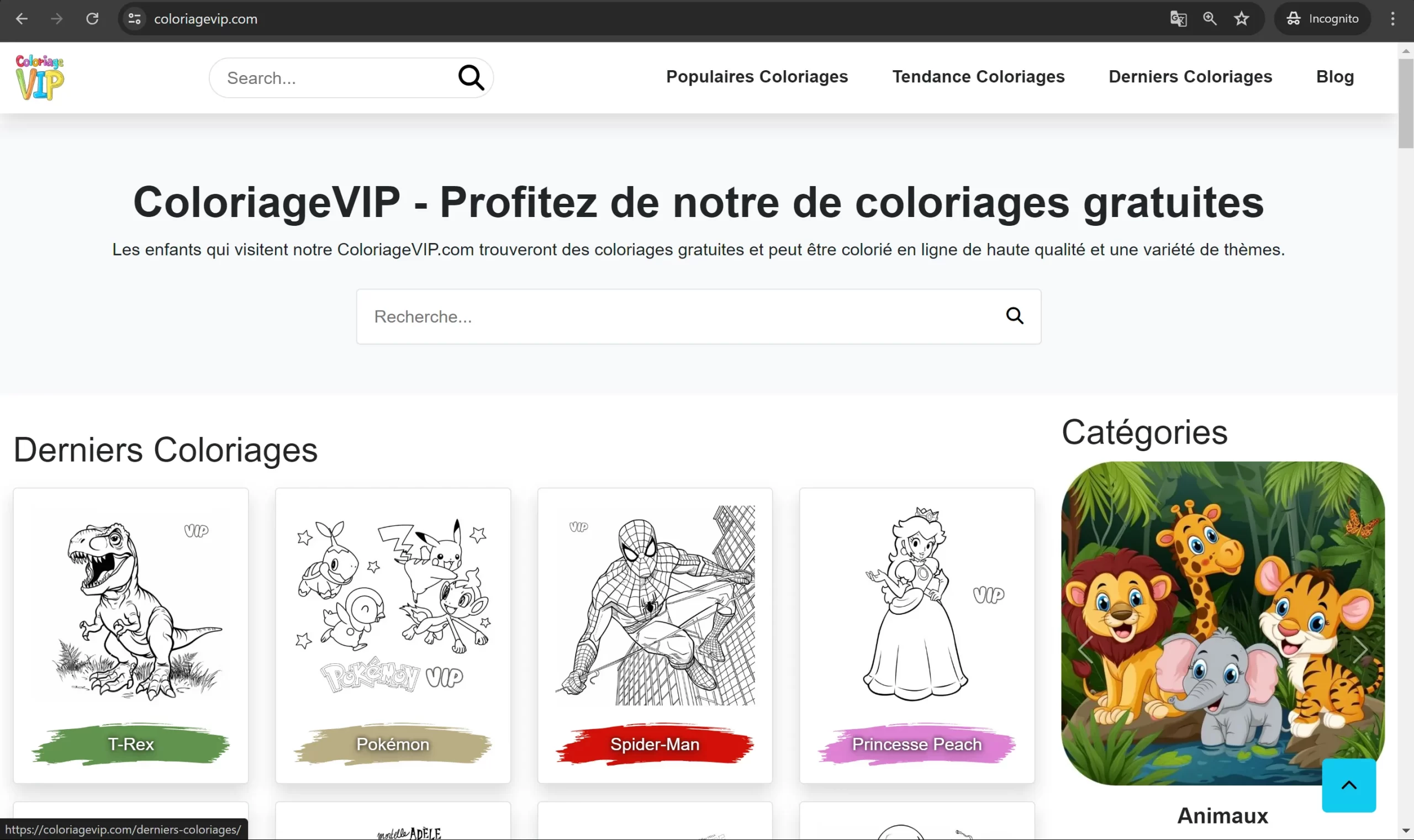 Coloriage en ligne gratuit et sans pub sur coloriagevip.com