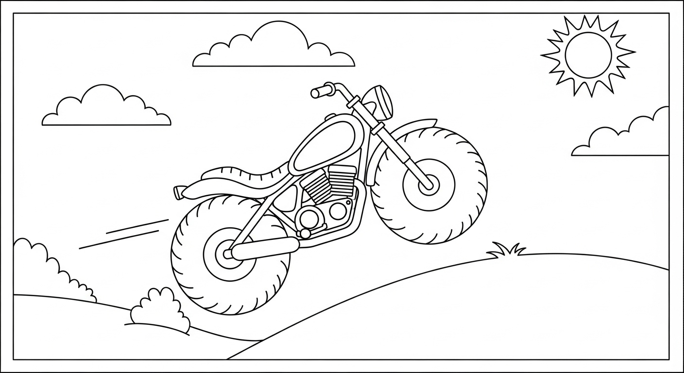coloriage moto updated a colorier en ligne