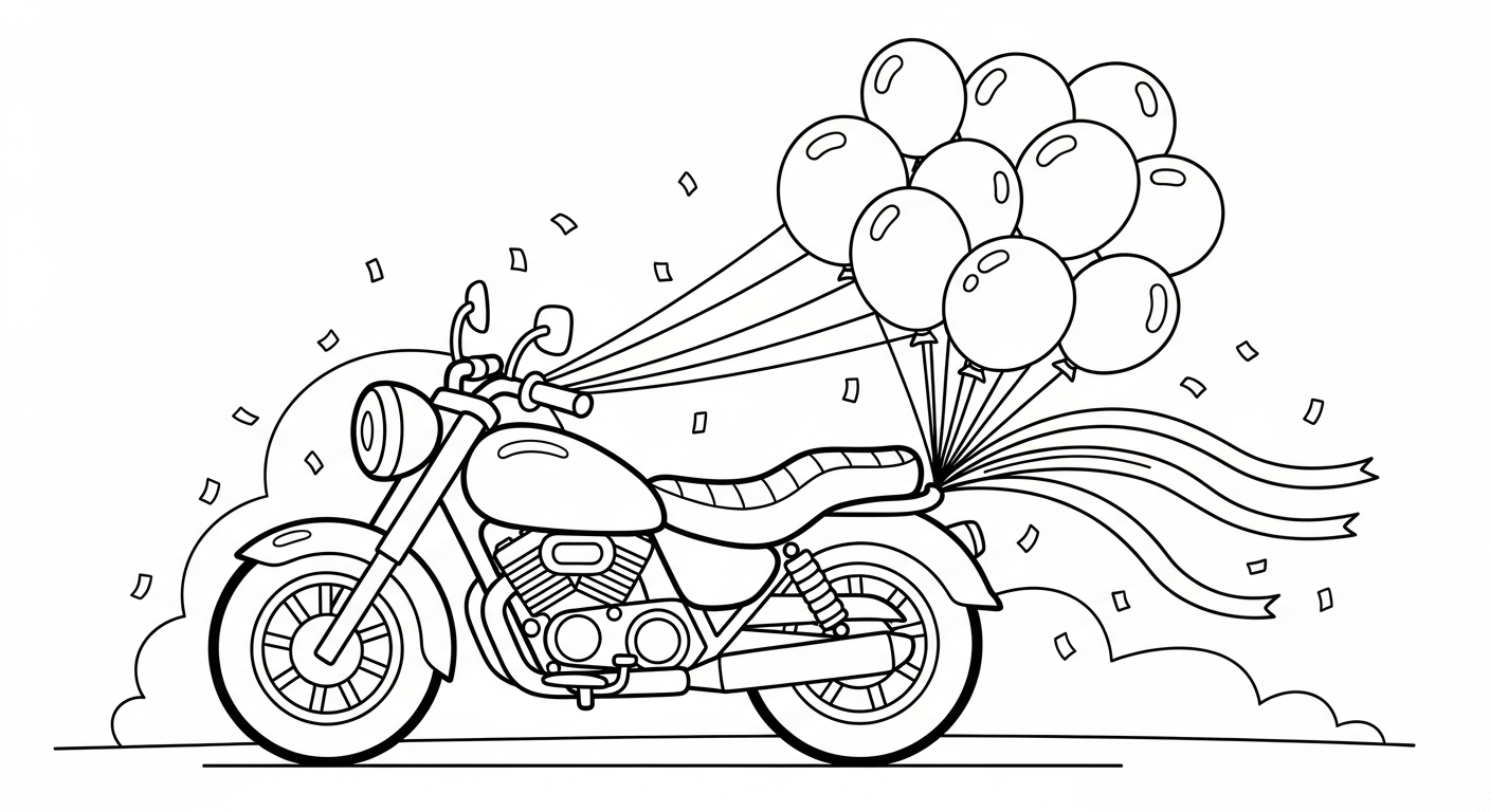 coloriage moto updated pour enfant de 5 ans