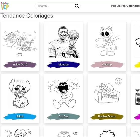 Une sélection de coloriages gratuits sur coloriagevip