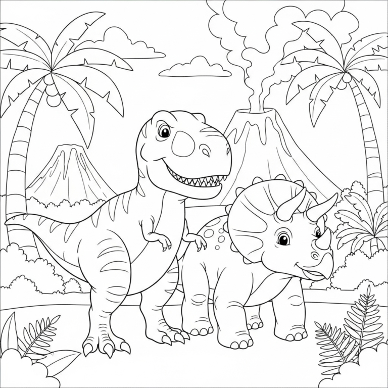 Coloriage Dinosaure