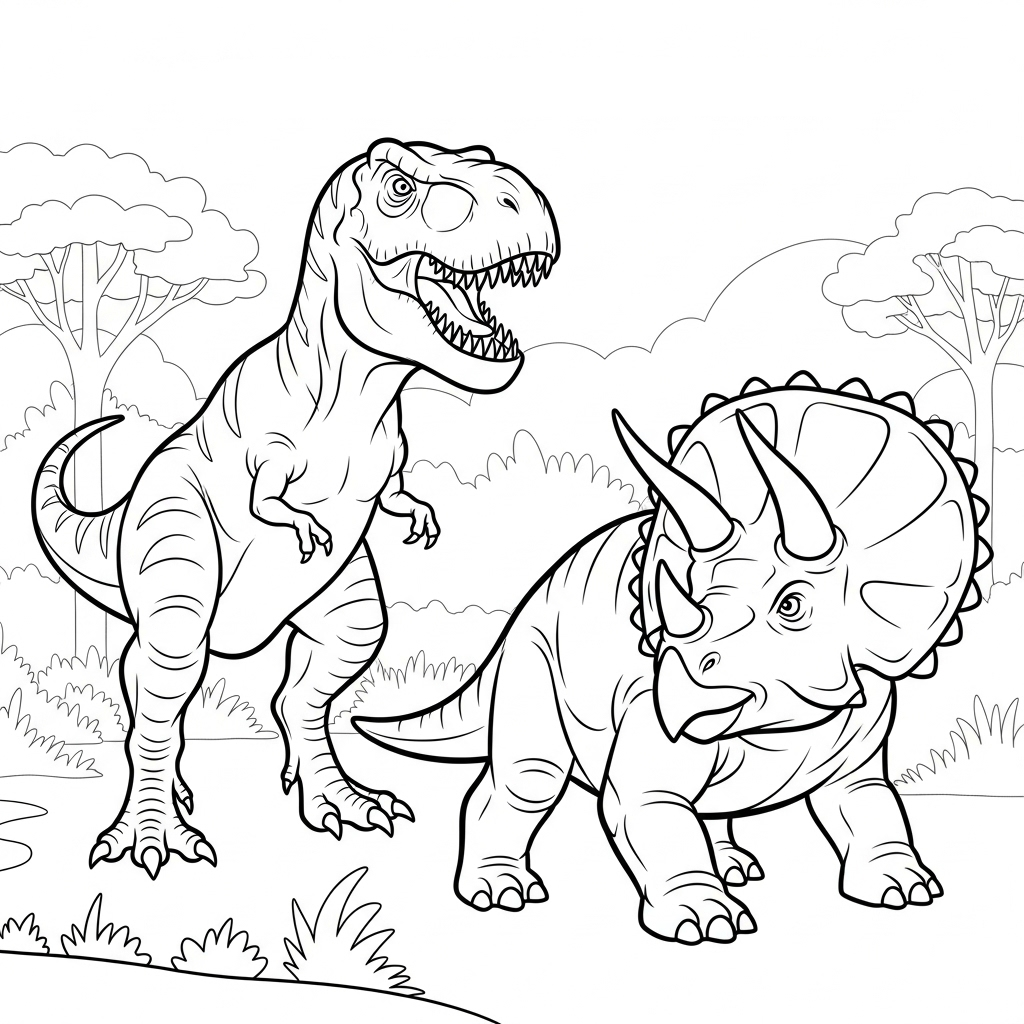 imprimer coloriage Dinosaure update gratuit