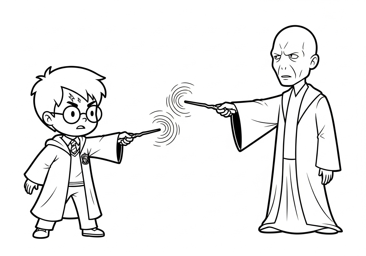 coloriage Harry Potter update a dessiner en ligne