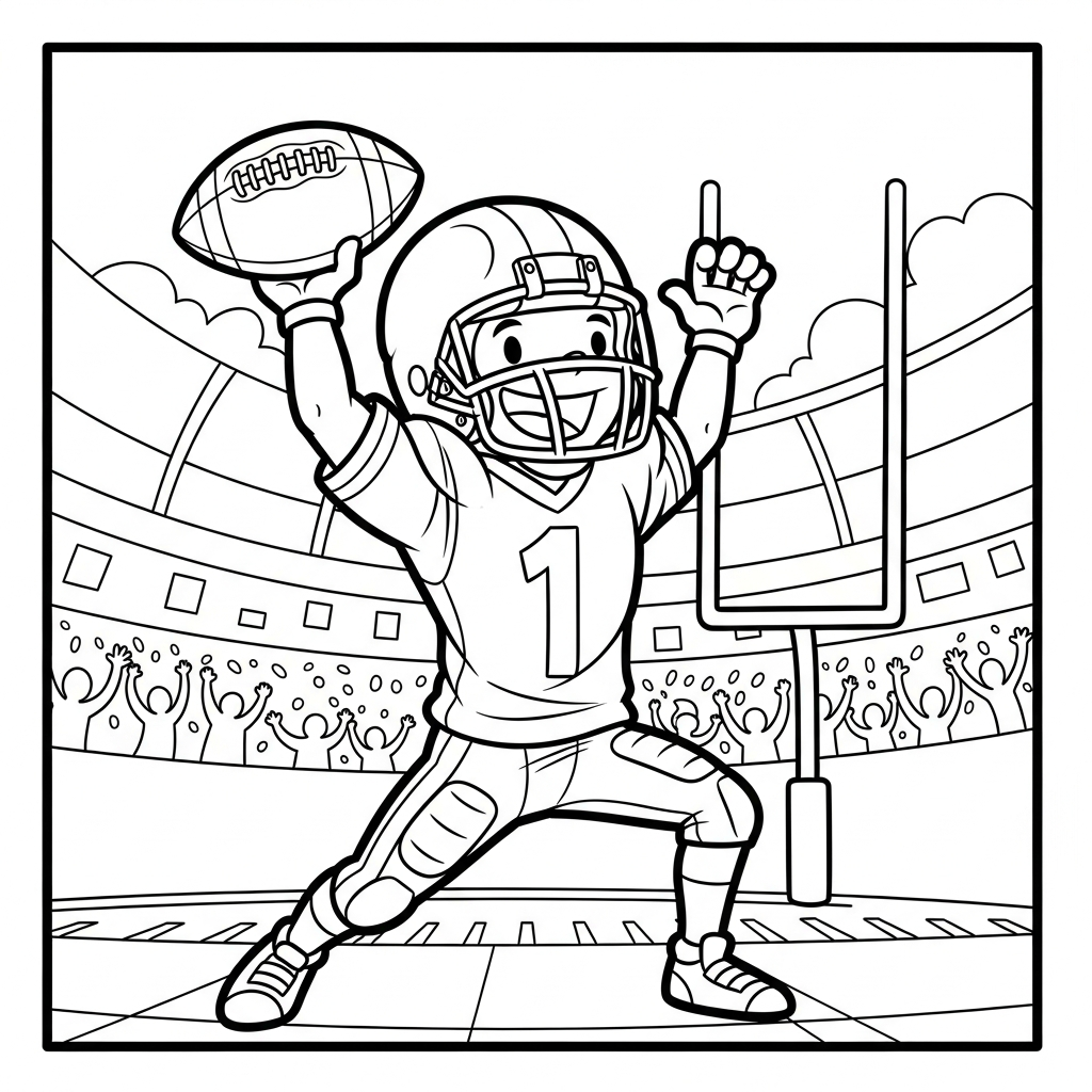 coloriage Rugby updated à imprimer pour enfant de 10 ans