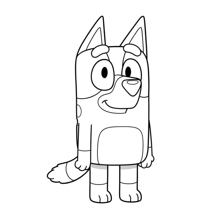 Coloriage Bluey