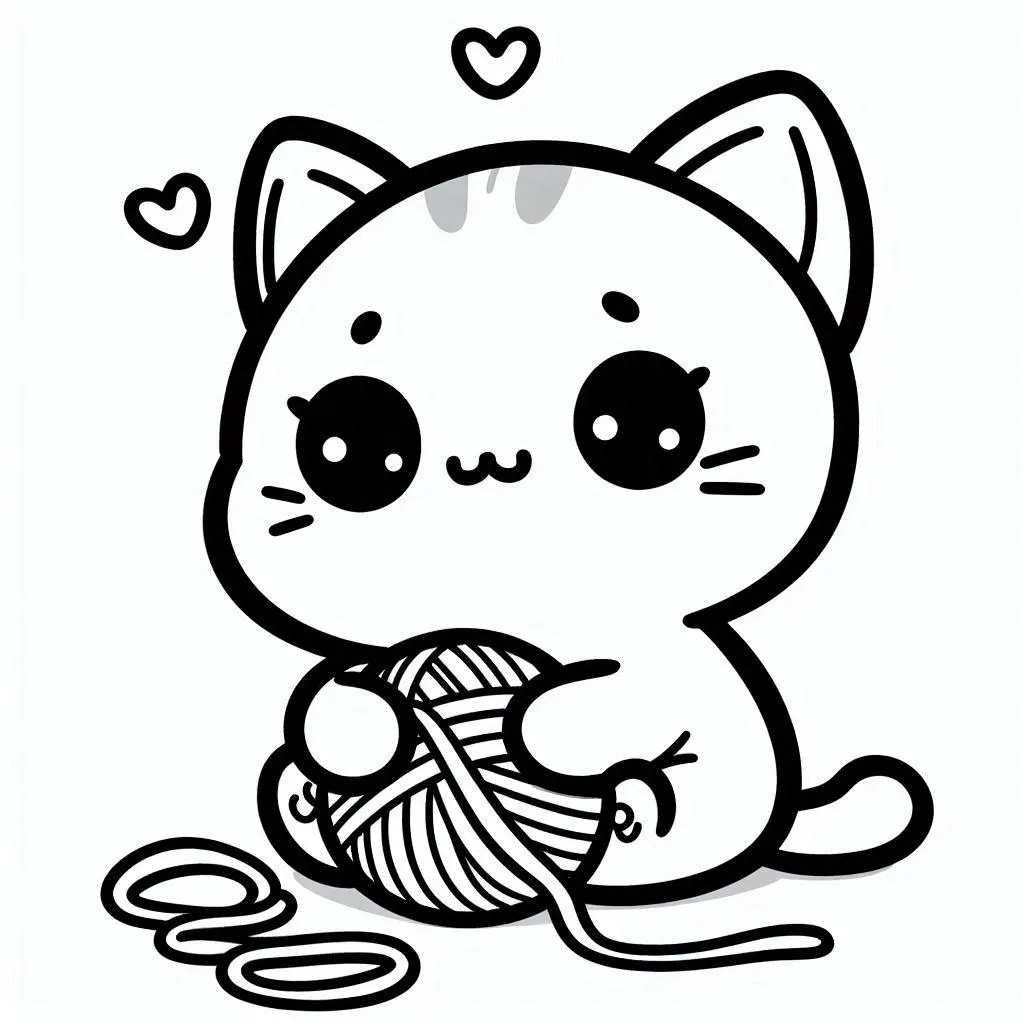 59 Coloriage Chat Kawaii Pour Les Enfants Qui Aiment Les Chat