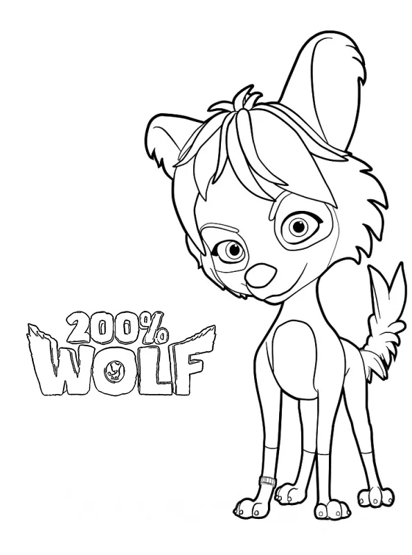 coloriage 200% Wolf a colorier en ligne