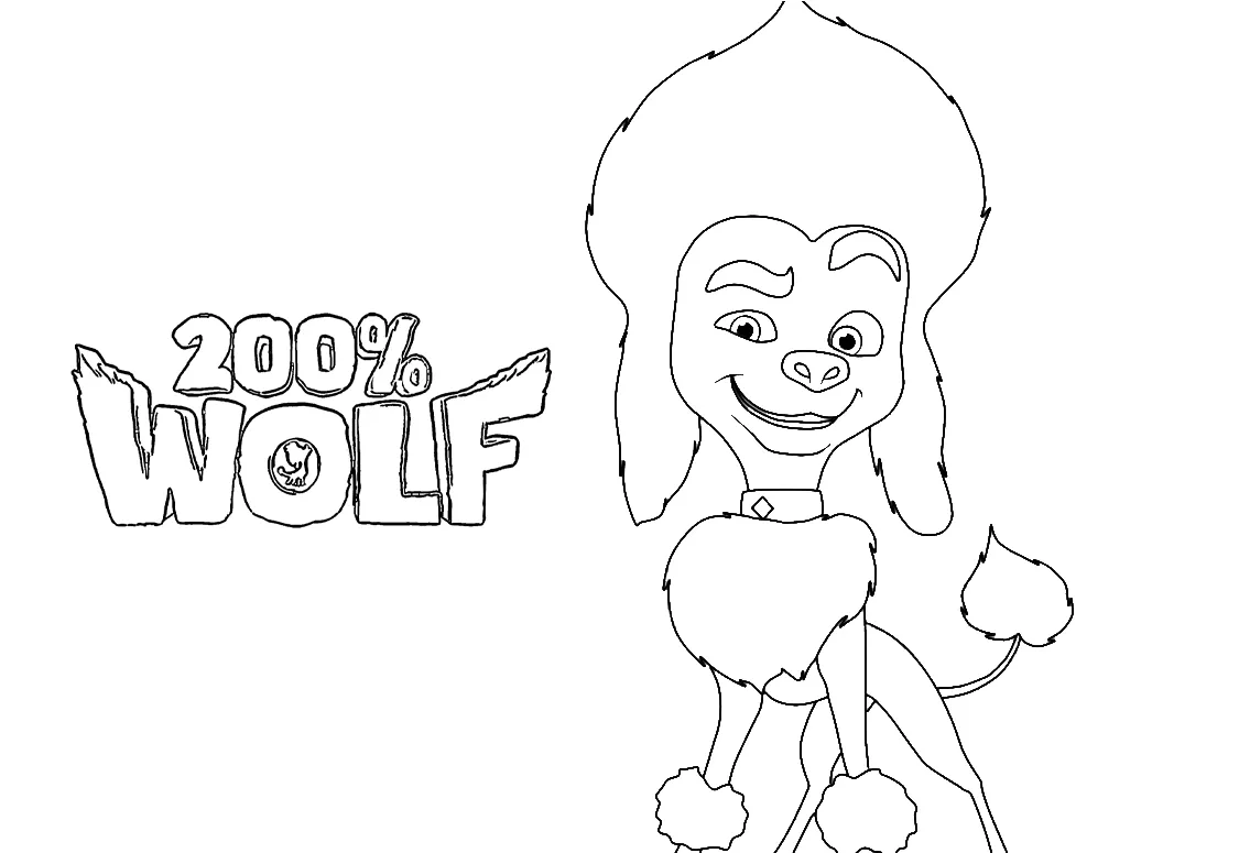 coloriage 200% Wolf à imprimer gratuitement