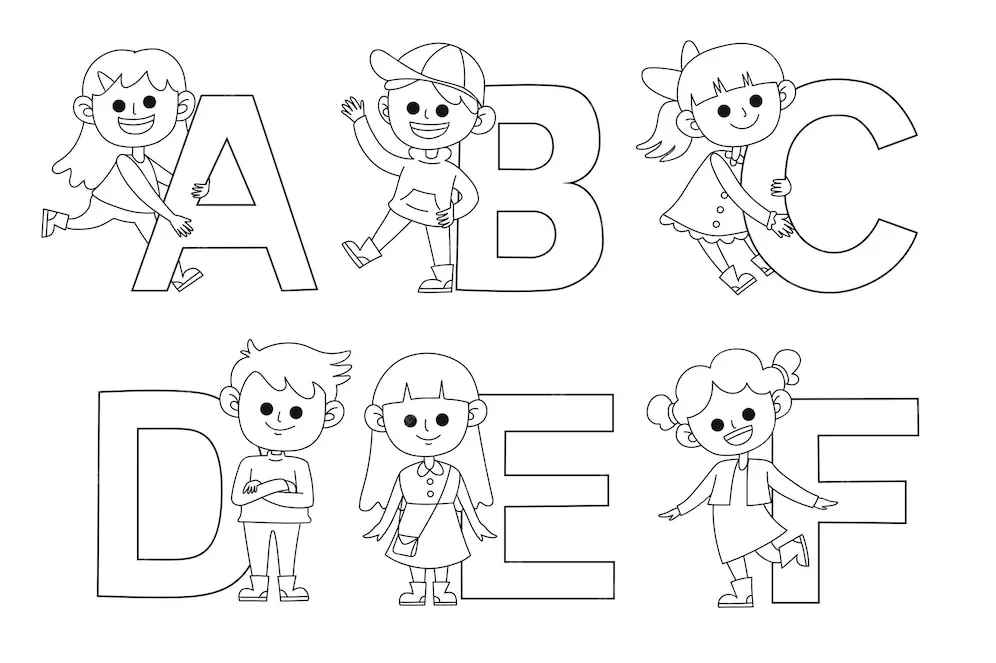 coloriage Alphabet à imprimer gratuitement