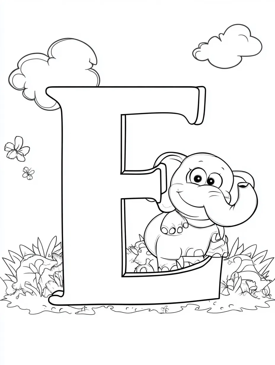 coloriage Alphabet à imprimer pour enfants 1